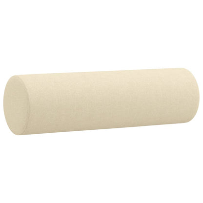 vidaXL 4-tlg. Sofagarnitur mit Kissen Creme Stoff