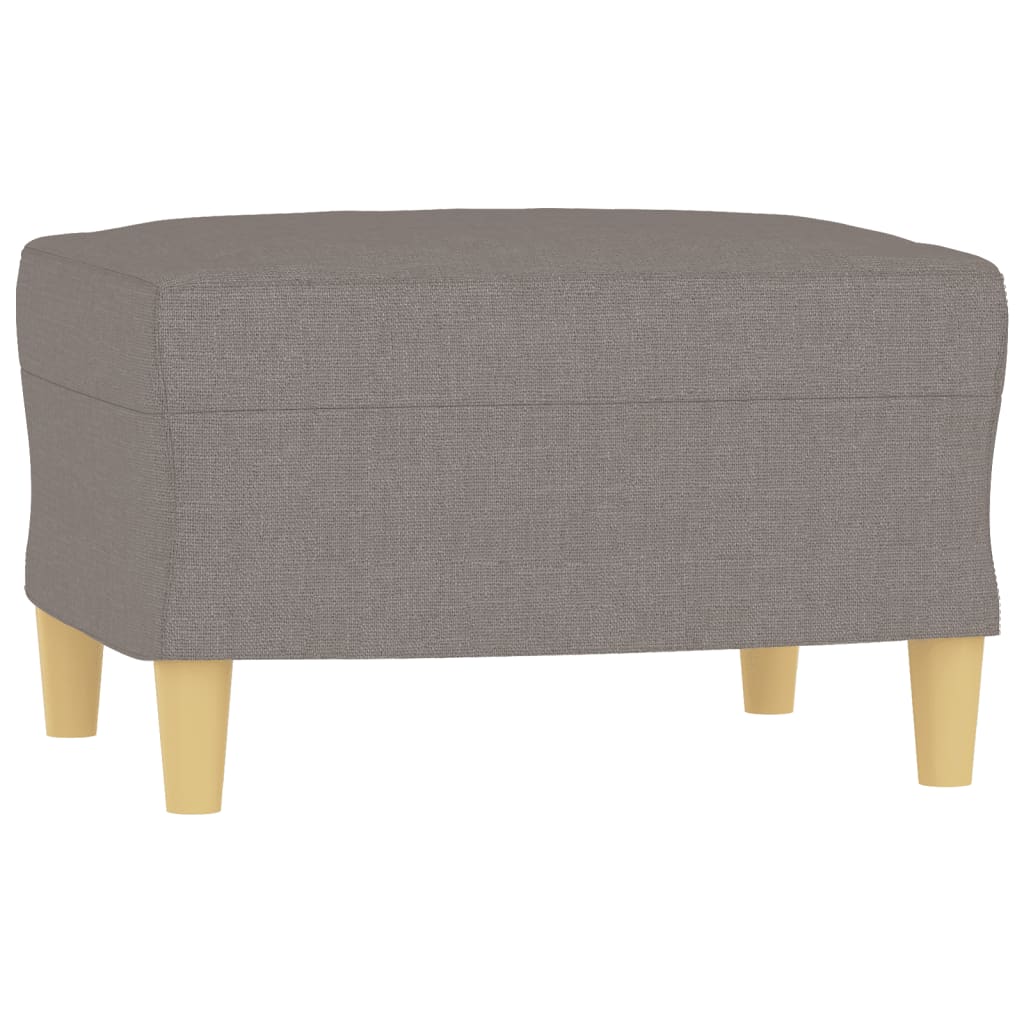 vidaXL 4-tlg. Sofagarnitur mit Kissen Taupe Stoff