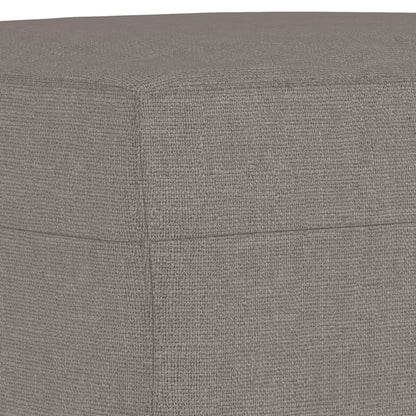 vidaXL 3-tlg. Sofagarnitur mit Kissen Taupe Stoff