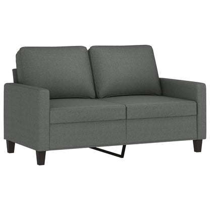 vidaXL Ensemble de canapés 3 pcs avec coussins Tissu Gris foncé