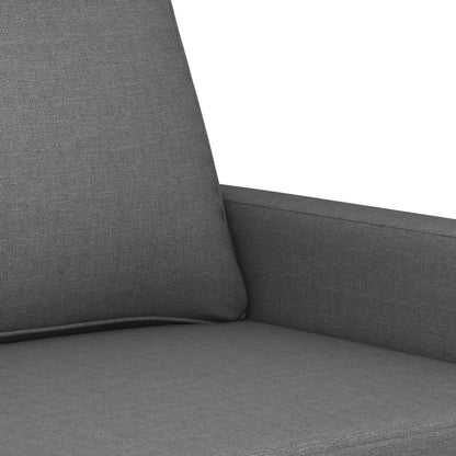 vidaXL Ensemble de canapés 3 pcs avec coussins Tissu Gris foncé
