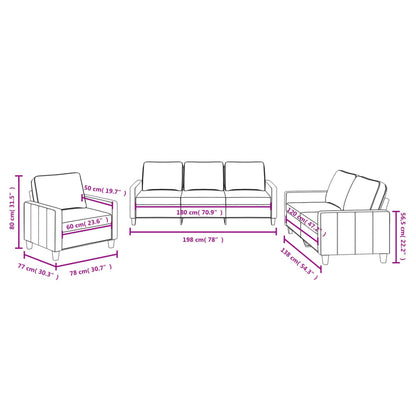 vidaXL Ensemble de canapés 3 pièces avec coussins Tissu Rouge bordeaux