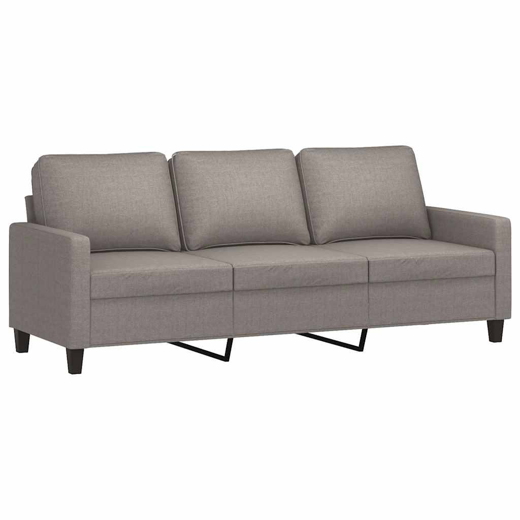vidaXL Ensemble de canapés 4 pièces avec coussins Tissu Taupe