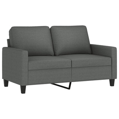 vidaXL Ensemble de canapés 2 pièces avec coussins Tissu Gris foncé