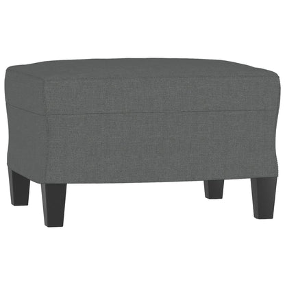 vidaXL Ensemble de canapés 3 pcs avec coussins Tissu Gris foncé