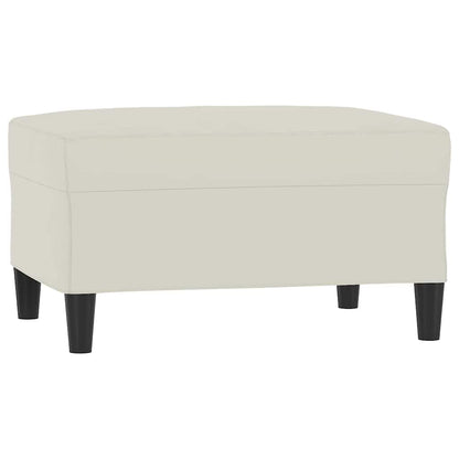 vidaXL 4-tlg. Sofagarnitur mit Kissen Creme Samt
