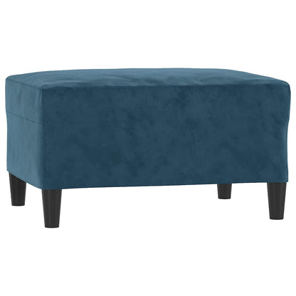 vidaXL 4-tlg. Sofagarnitur mit Kissen Blau Samt