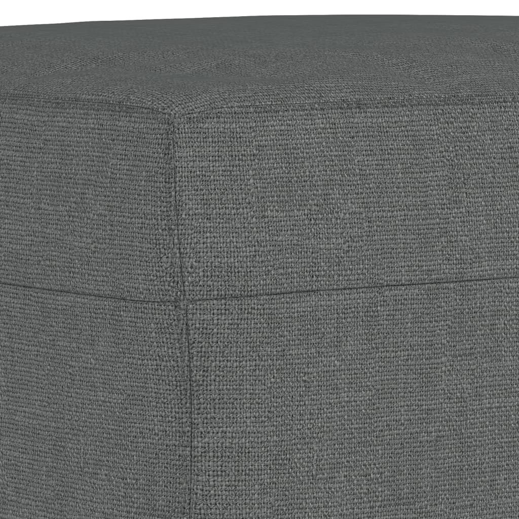 vidaXL Ensemble de canapés 4 pcs avec coussins Tissu Gris foncé