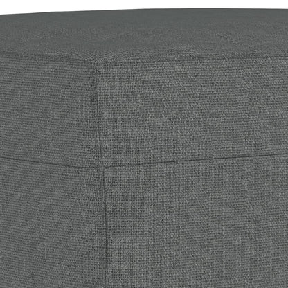 vidaXL Ensemble de canapés 4 pcs avec coussins Tissu Gris foncé