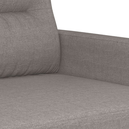 vidaXL 3-tlg. Sofagarnitur mit Kissen Taupe Stoff