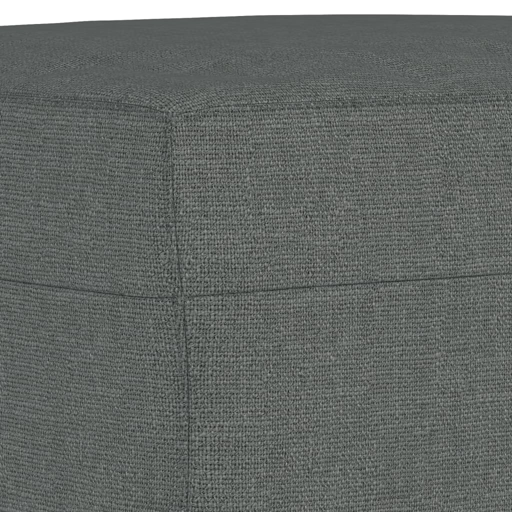 vidaXL Ensemble de canapés 3 pcs avec coussins Tissu Gris foncé