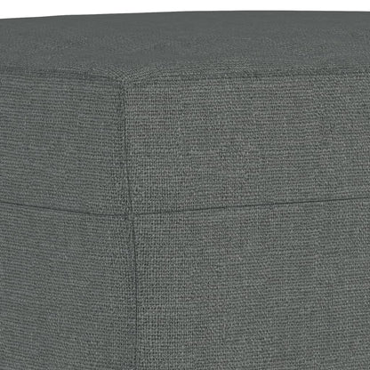 vidaXL Ensemble de canapés 3 pcs avec coussins Tissu Gris foncé