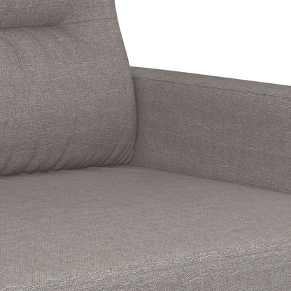 vidaXL 3-tlg. Sofagarnitur mit Kissen Taupe Stoff
