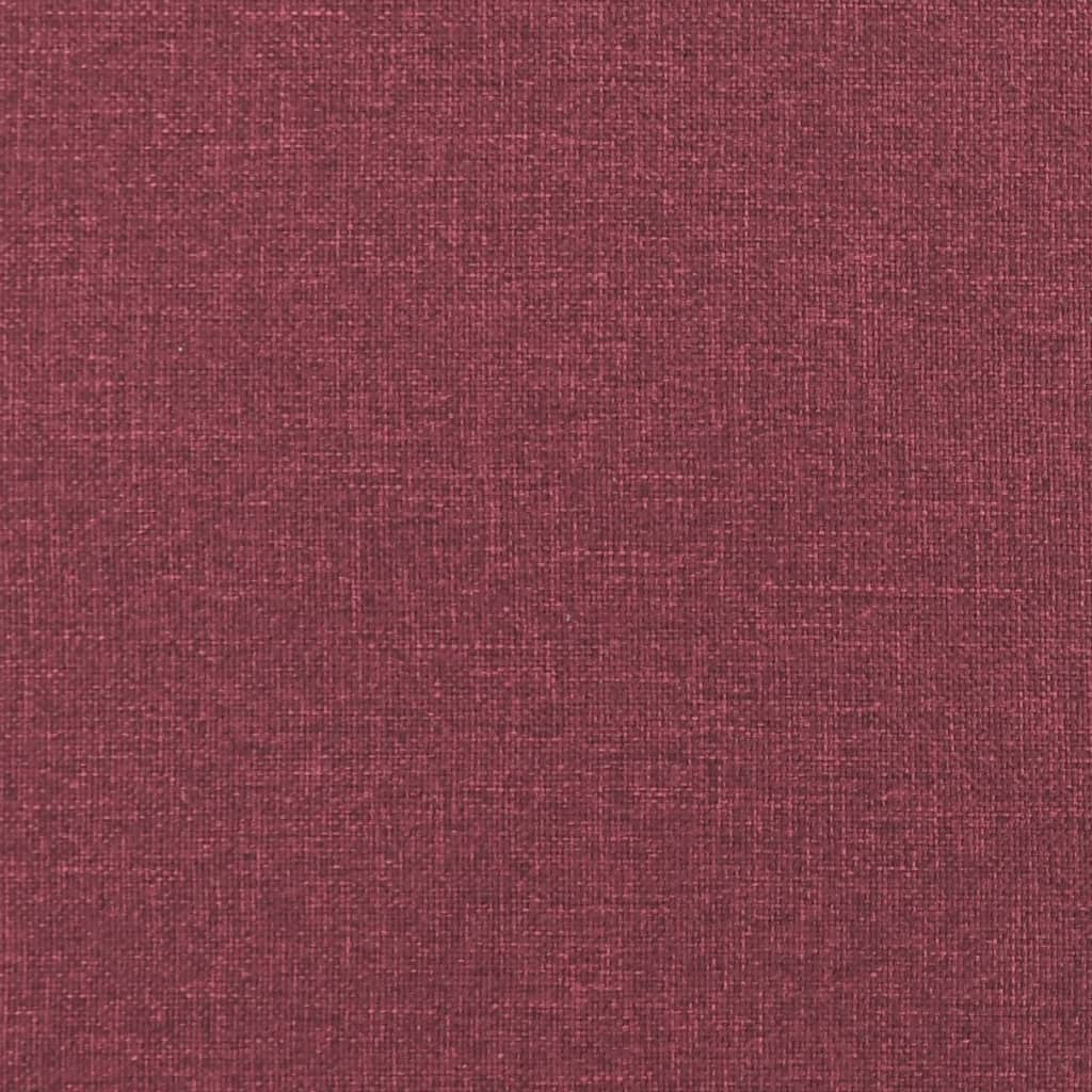 vidaXL 2-tlg. Sofagarnitur mit Kissen Weinrot Stoff