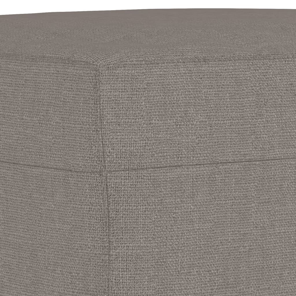 vidaXL 3-tlg. Sofagarnitur mit Kissen Taupe Stoff