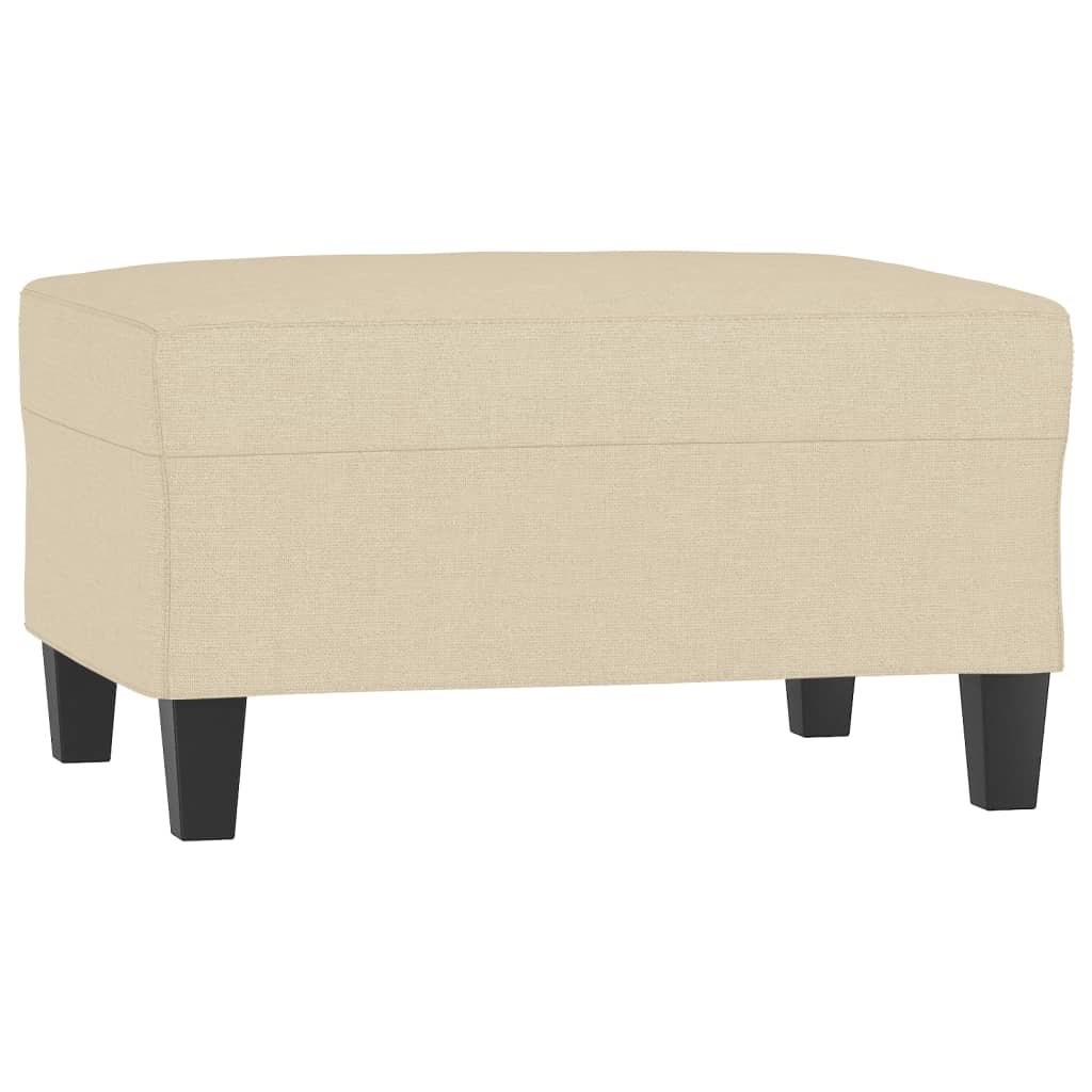 vidaXL 4-tlg. Sofagarnitur mit Kissen Creme Stoff