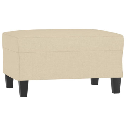 vidaXL 4-tlg. Sofagarnitur mit Kissen Creme Stoff