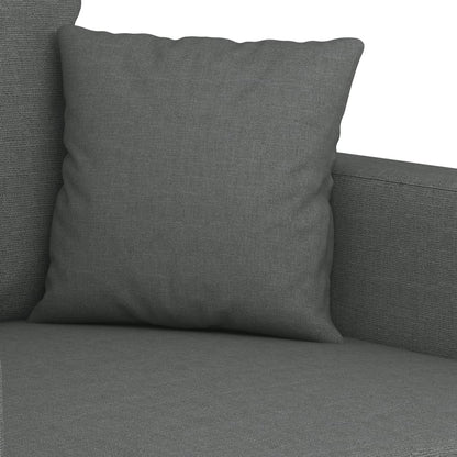 vidaXL Ensemble de canapés 2 pièces avec coussins Tissu Gris foncé