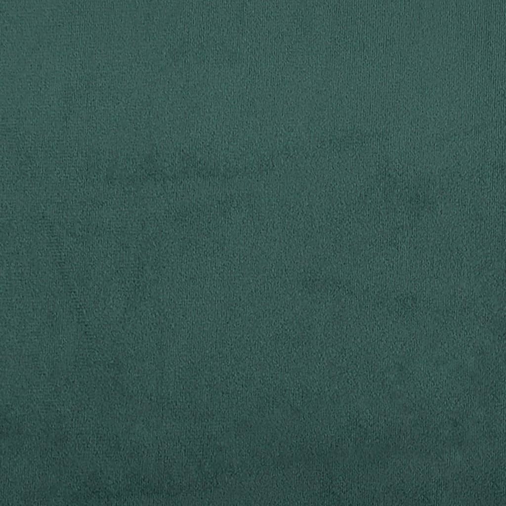 vidaXL Ensemble de canapés 4 pièces avec coussins Velours vert foncé