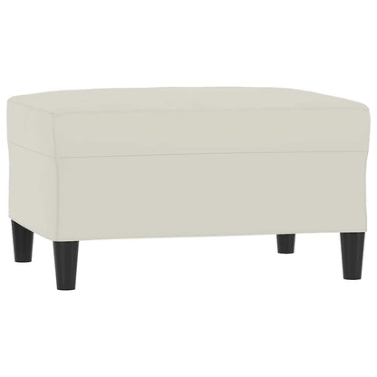 vidaXL 4-tlg. Sofagarnitur mit Kissen Creme Samt
