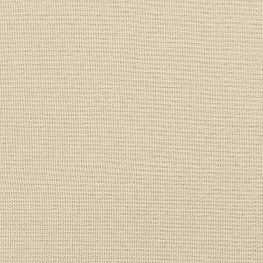 vidaXL 4-tlg. Sofagarnitur mit Kissen Creme Stoff