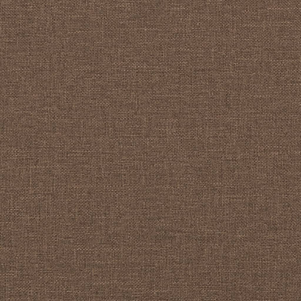 vidaXL 4-tlg. Sofagarnitur mit Kissen Braun Stoff