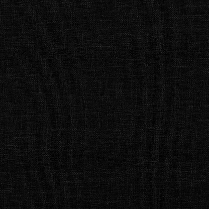 vidaXL 4-tlg. Sofagarnitur mit Kissen Schwarz Stoff