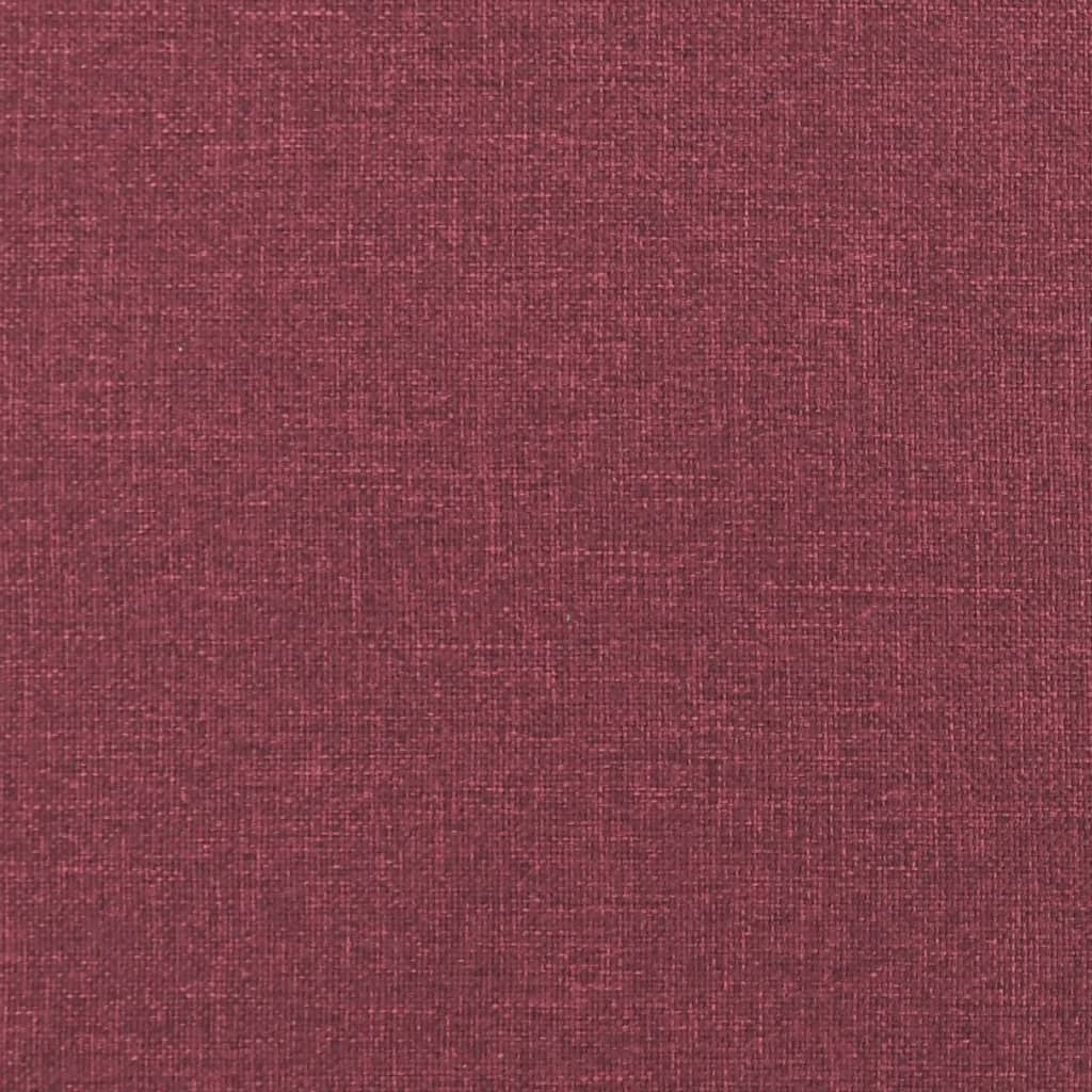 vidaXL 4-tlg. Sofagarnitur mit Kissen Weinrot Stoff