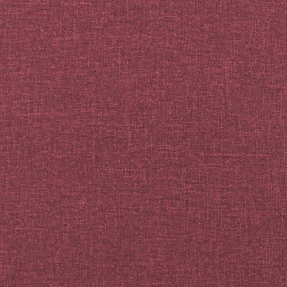 vidaXL 4-tlg. Sofagarnitur mit Kissen Weinrot Stoff