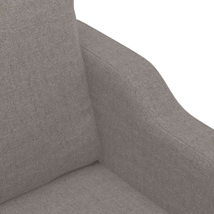 vidaXL 4-tlg. Sofagarnitur mit Kissen Taupe Stoff