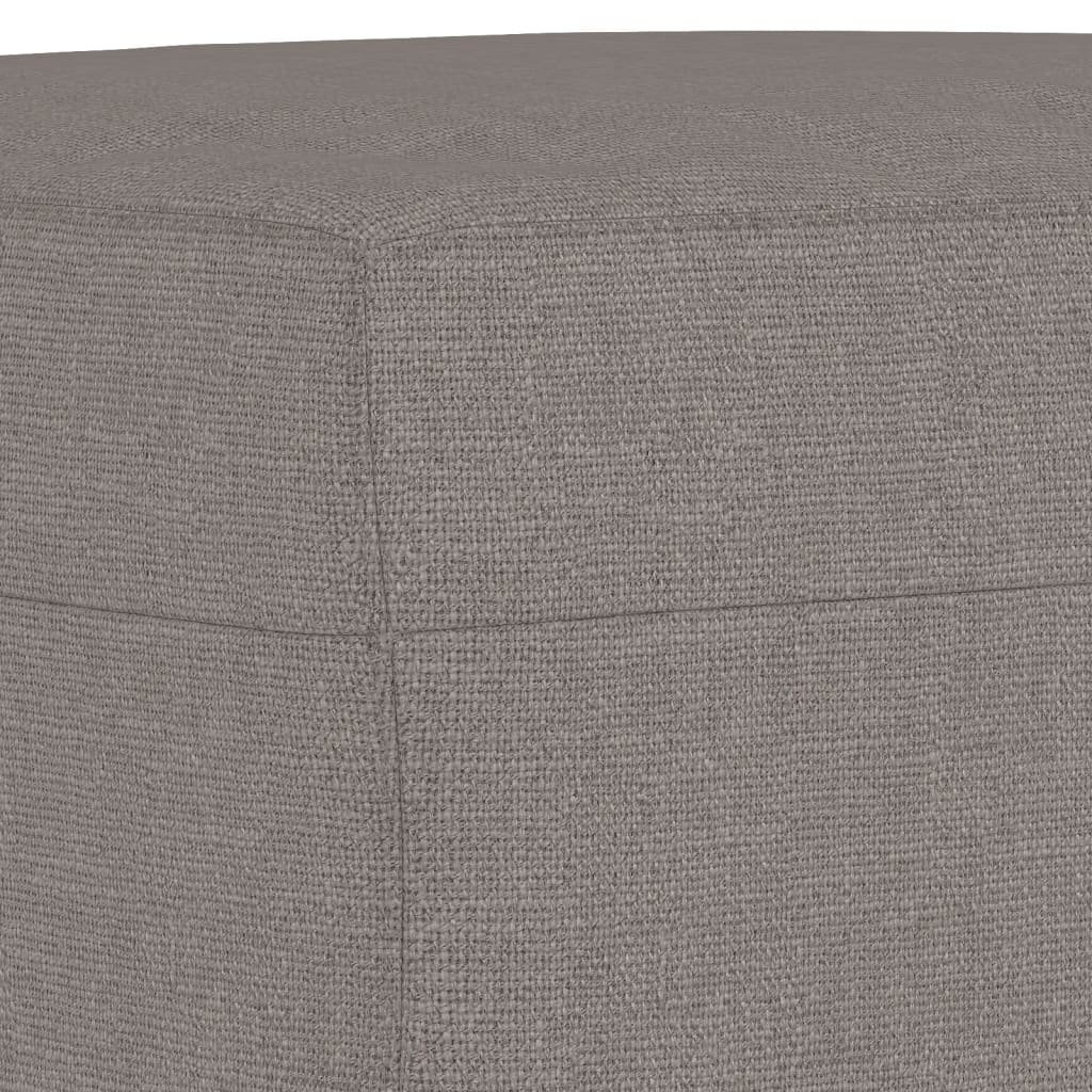 vidaXL 4-tlg. Sofagarnitur mit Kissen Taupe Stoff