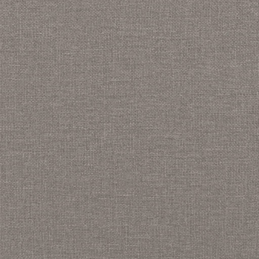 vidaXL 4-tlg. Sofagarnitur mit Kissen Taupe Stoff