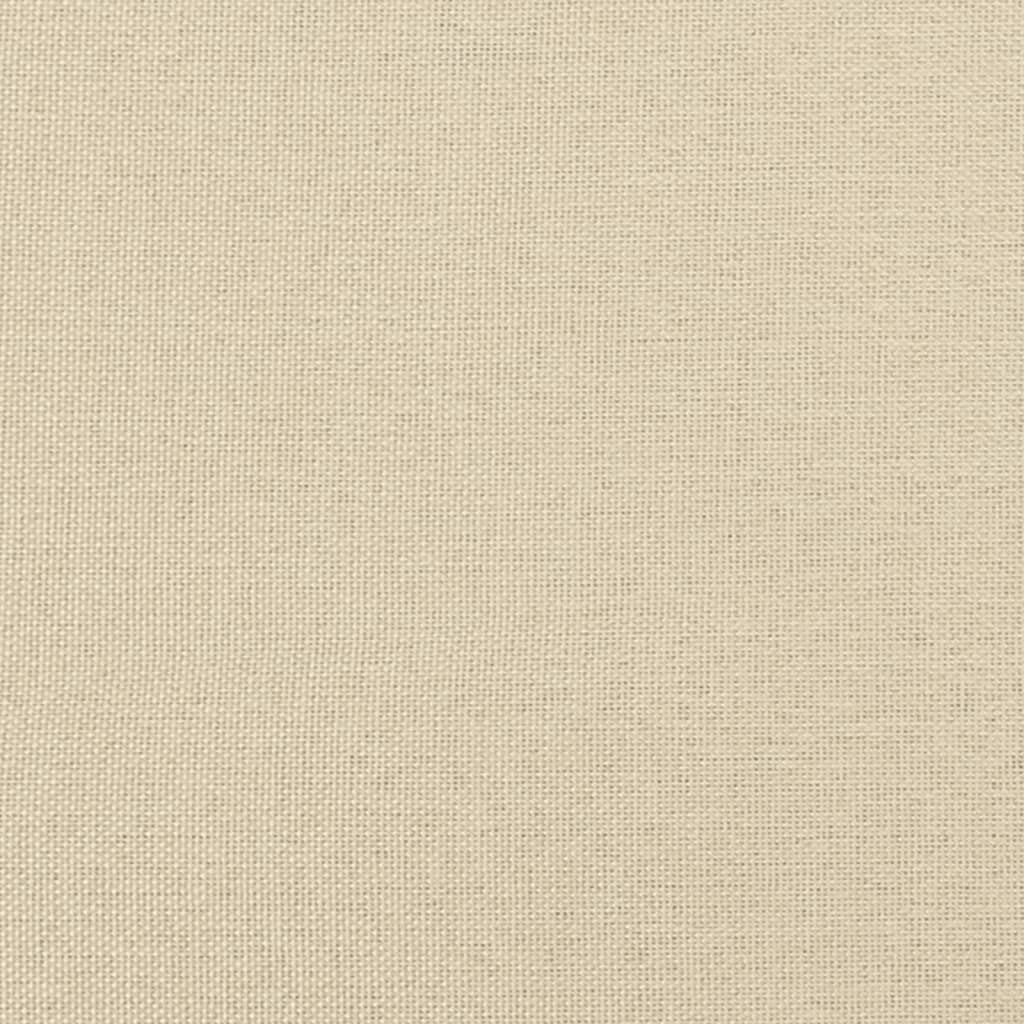 vidaXL 4-tlg. Sofagarnitur mit Kissen Creme Stoff