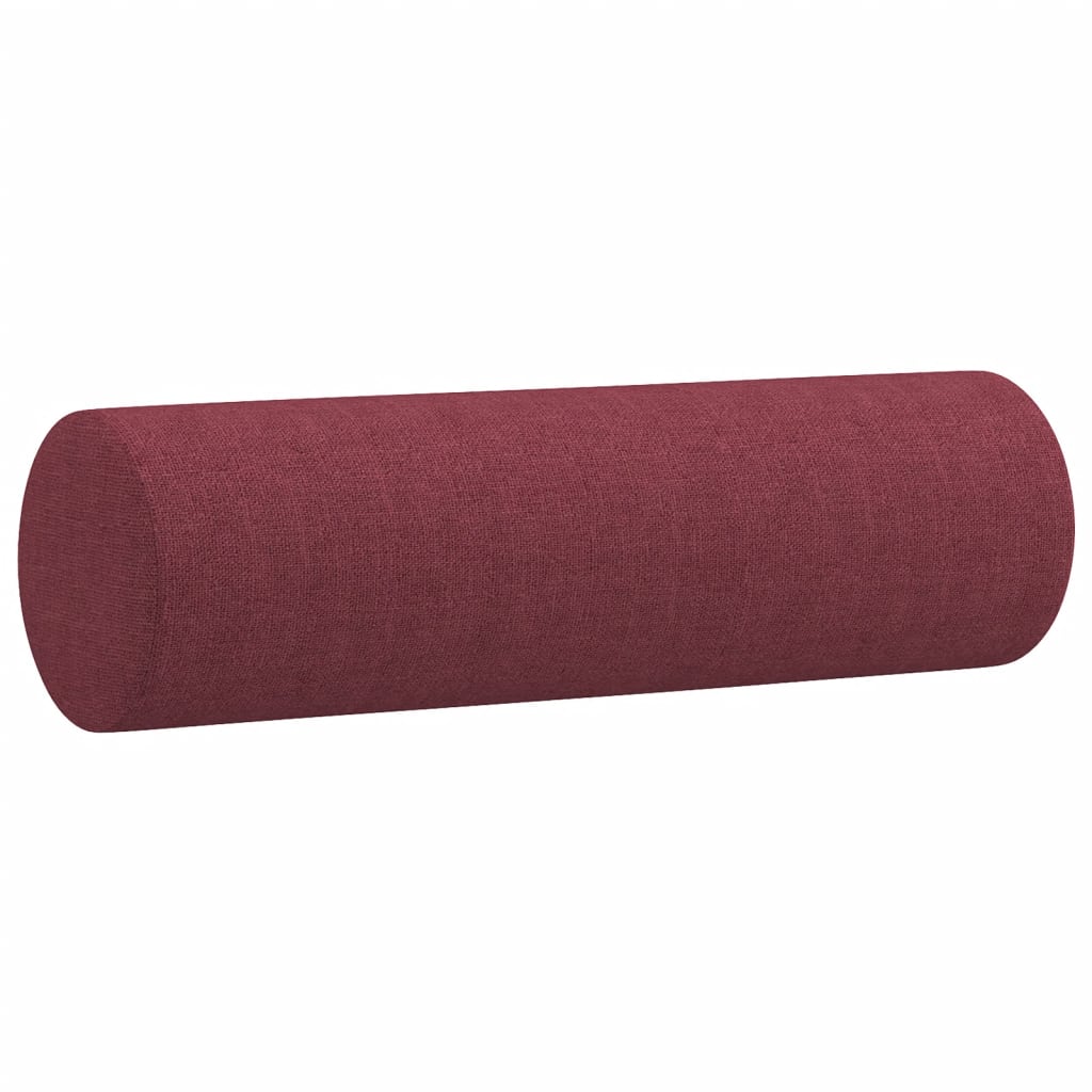 vidaXL 4-tlg. Sofagarnitur mit Kissen Weinrot Stoff