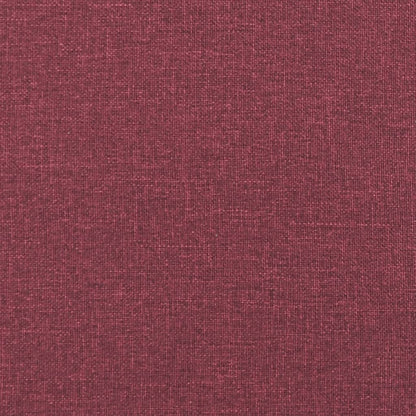 vidaXL 4-tlg. Sofagarnitur mit Kissen Weinrot Stoff
