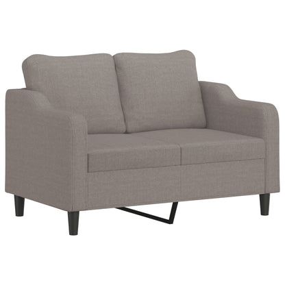 vidaXL 4-tlg. Sofagarnitur mit Kissen Taupe Stoff