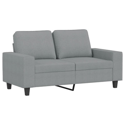 vidaXL 4-tlg. Sofagarnitur Hellgrau Stoff