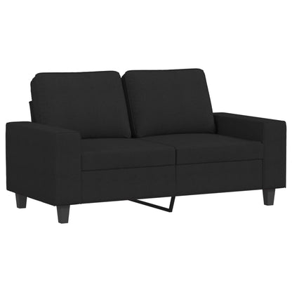 vidaXL 4-tlg. Sofagarnitur Schwarz Stoff