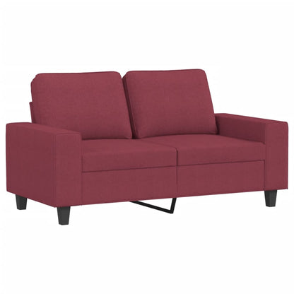 vidaXL 4-tlg. Sofagarnitur Weinrot Stoff