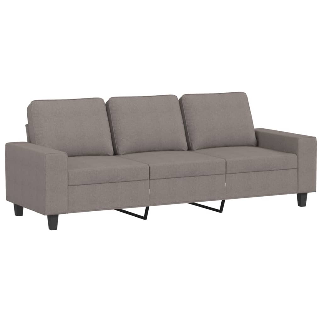 vidaXL 3-tlg. Sofagarnitur Taupe Stoff