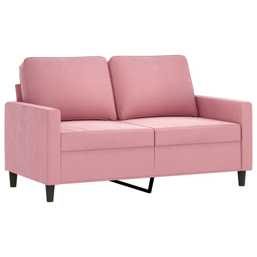vidaXL 4-tlg. Sofagarnitur Rosa Samt