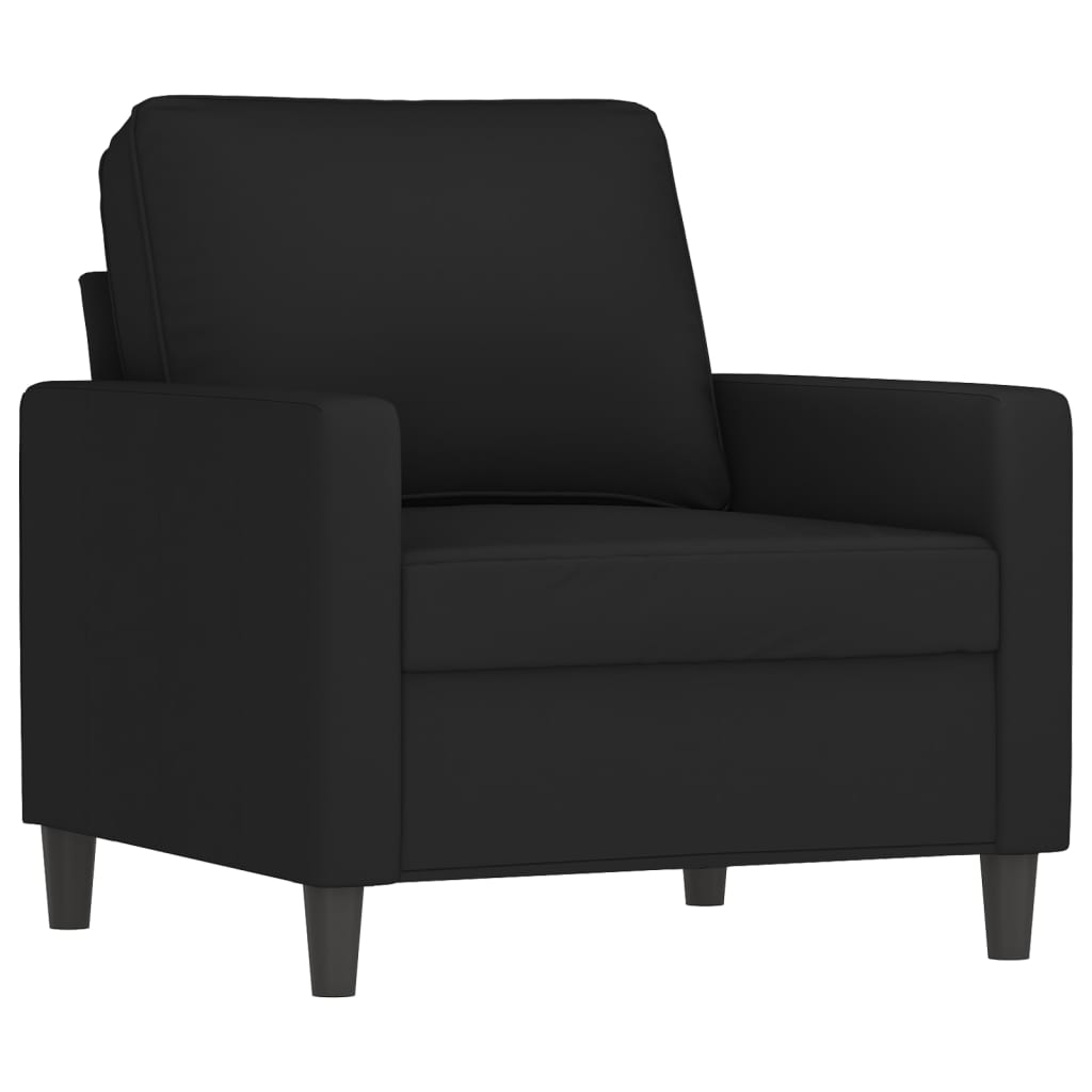 vidaXL 4-tlg. Sofagarnitur Schwarz Samt