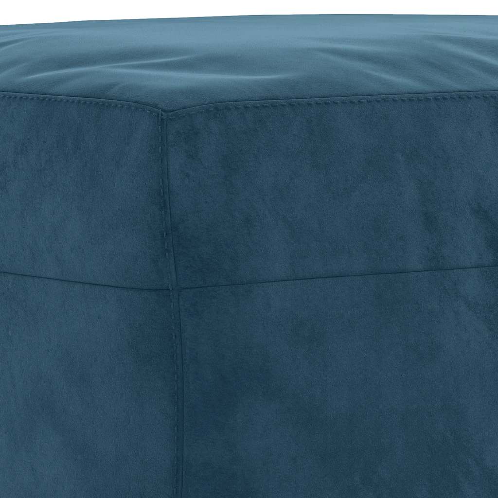vidaXL Ensemble de canapés 4 pièces Velours bleu