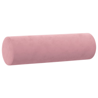 vidaXL 4-tlg. Sofagarnitur mit Kissen Rosa Samt