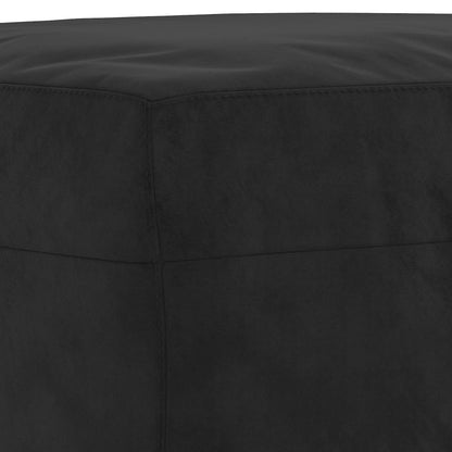 vidaXL 4-tlg. Sofagarnitur mit Kissen Schwarz Samt