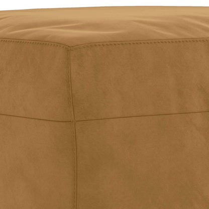 vidaXL 4-tlg. Sofagarnitur mit Kissen Braun Samt