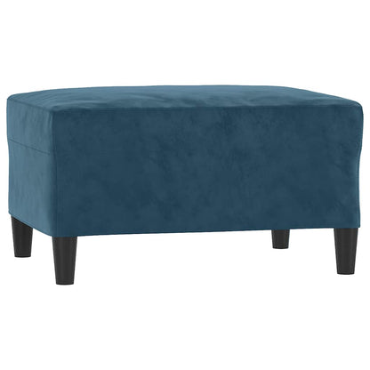 vidaXL 4-tlg. Sofagarnitur mit Kissen Blau Samt