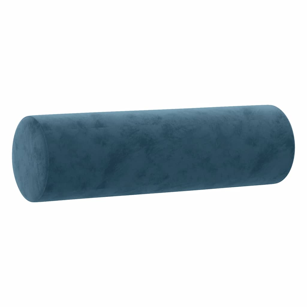 vidaXL 4-tlg. Sofagarnitur mit Kissen Blau Samt
