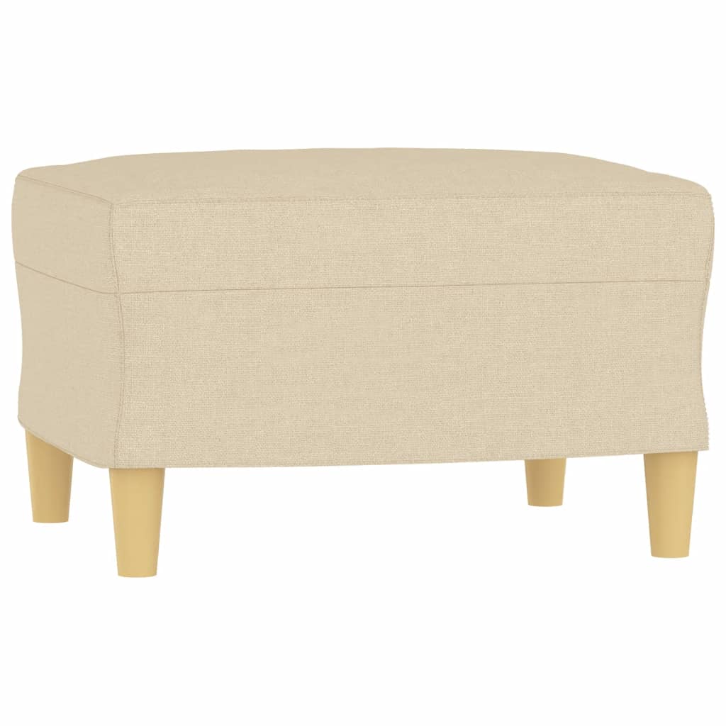 vidaXL Ensemble de canapés 4 pcs avec coussins Tissu crème