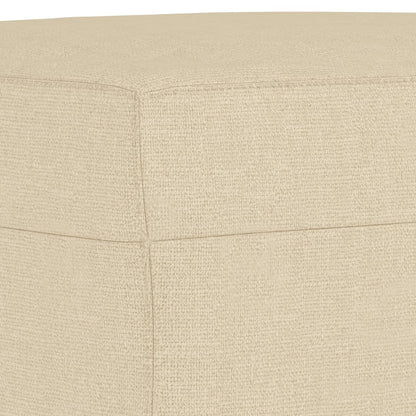 vidaXL Ensemble de canapés 4 pcs avec coussins Tissu crème